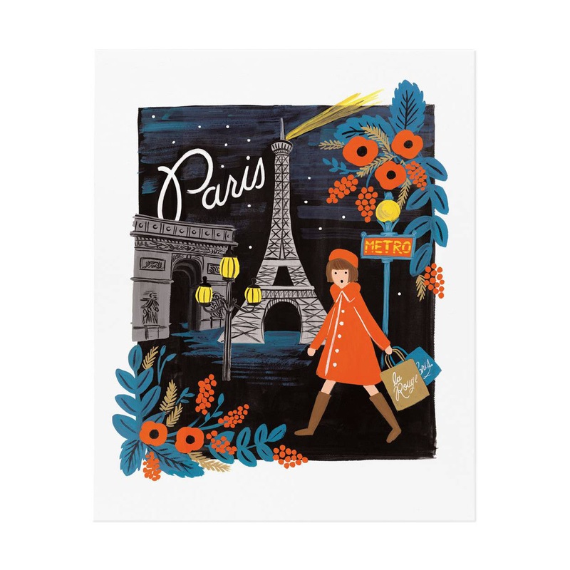 Rifle Paper Co Travel Paris Print