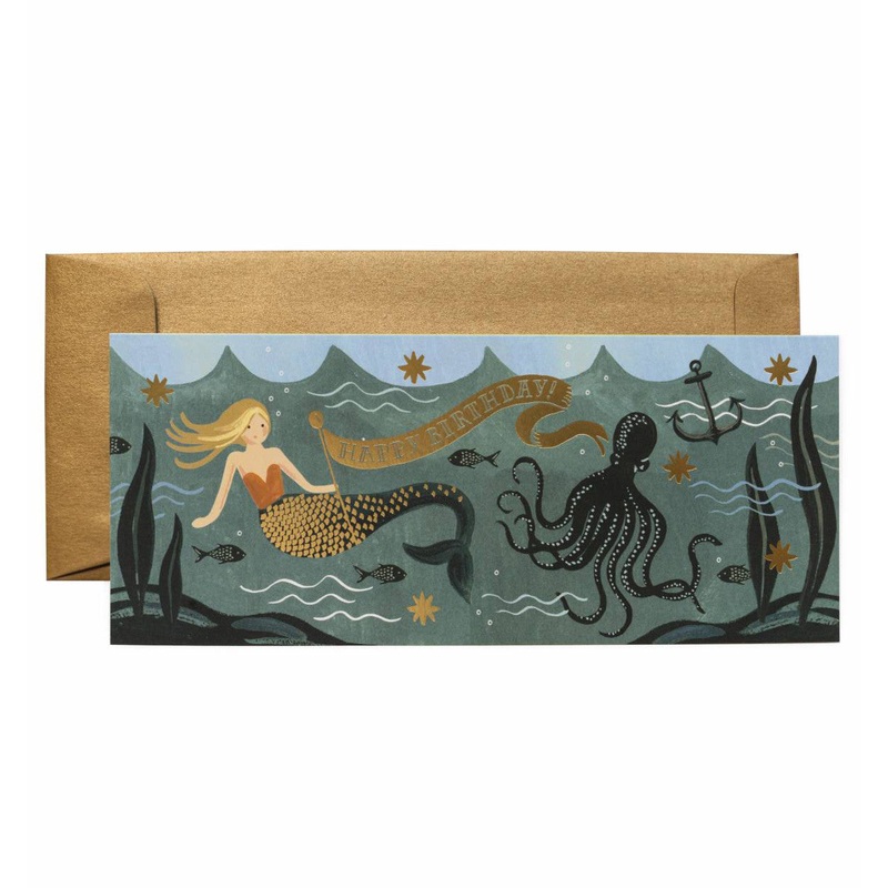 Rifle Paper Co Under The Sea Birthday Card