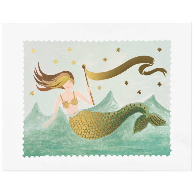 Rifle Paper Co Vintage Mermaid Print