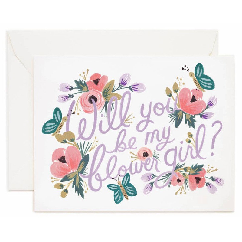 Rifle Paper Co Will You Be My Flower Girl Card