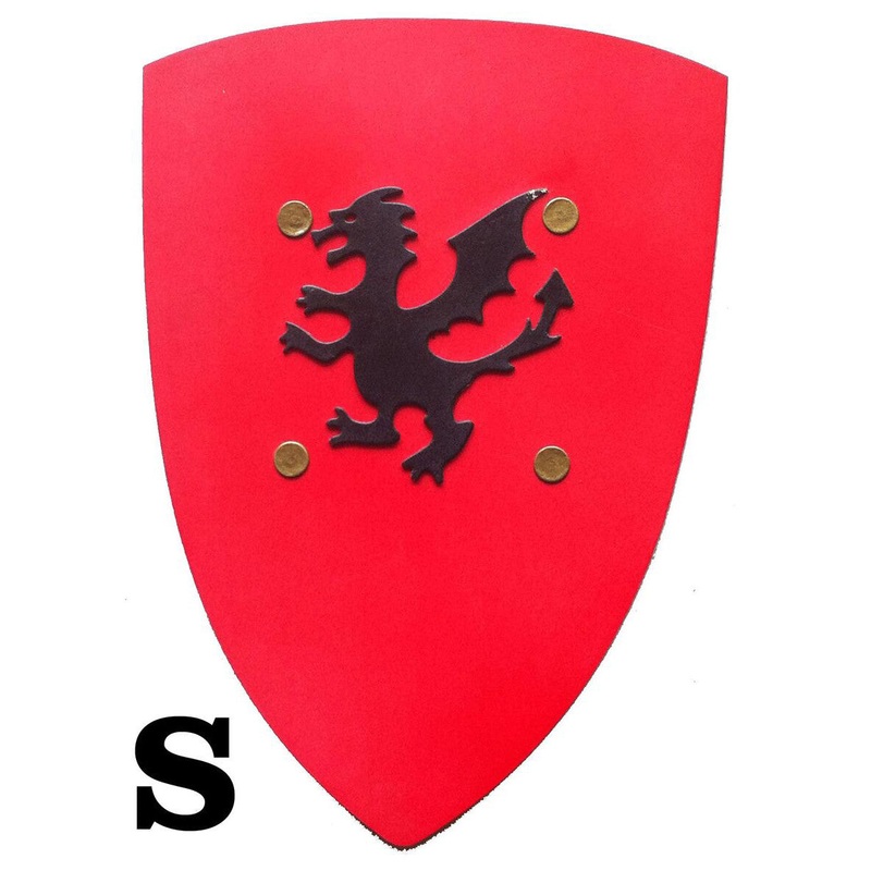 Shield Kamelot Small with Relief Motif Red