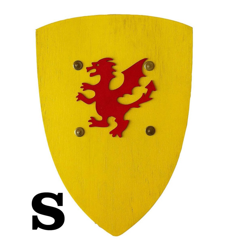Shield Kamelot Small with Relief Motif Yellow
