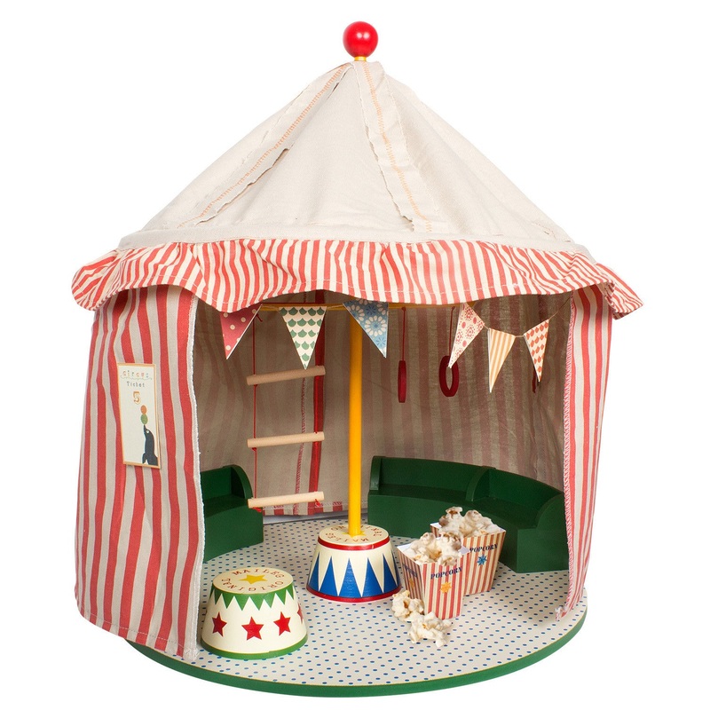 Maileg Circus Tent with Podium and Cutting Sheet