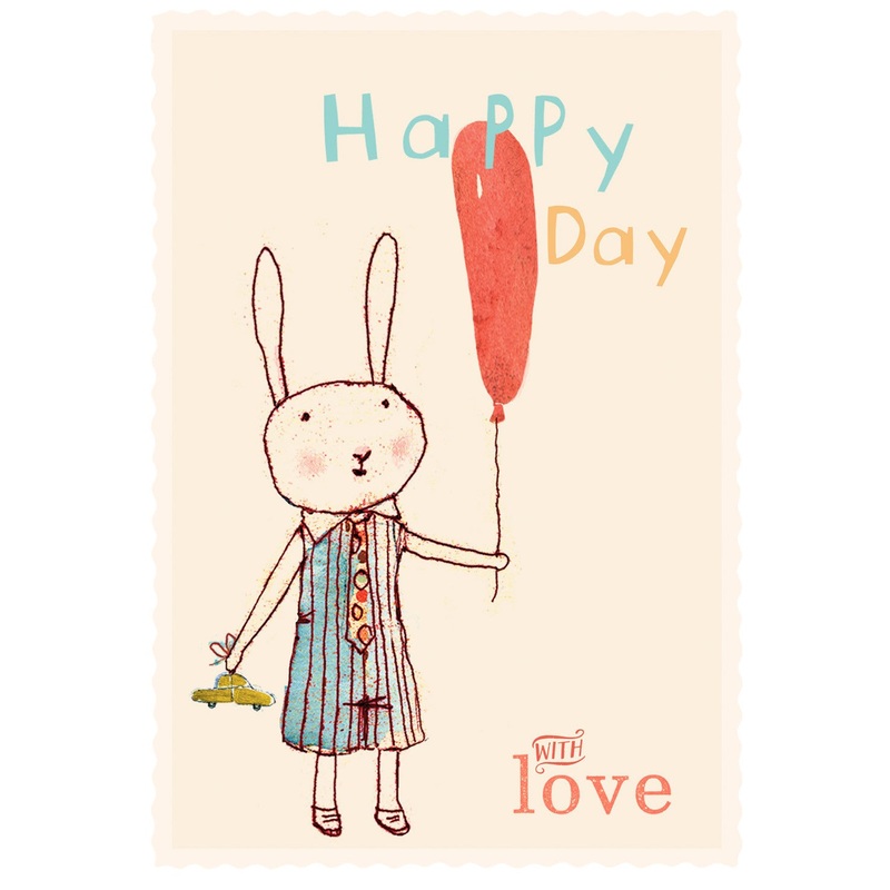 Maileg Happy Day Boy Single Card