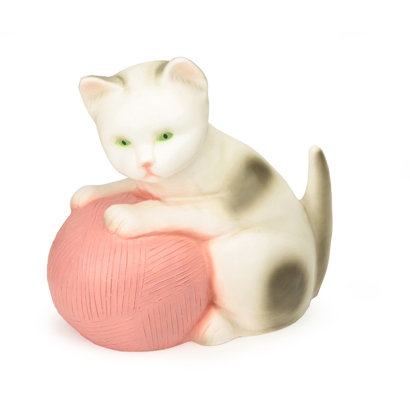 Egmont Cat with Pink Wool Lamp