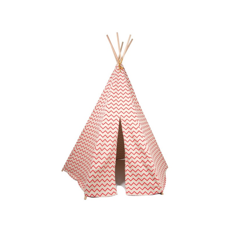 Nobodinoz Arizona Teepee Zigzag Pink