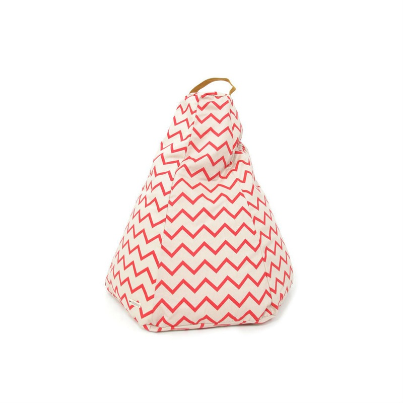 Nobodinoz Beanbag Marrakech Zigzag Pink