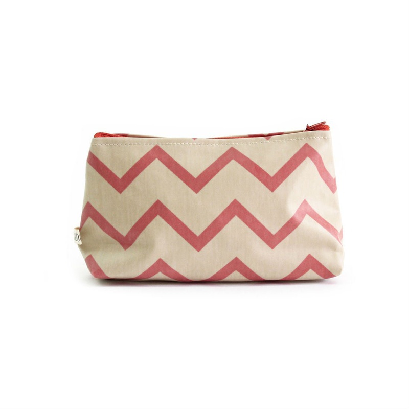 Nobodinoz Pencil Case Capri Zigzag Pink