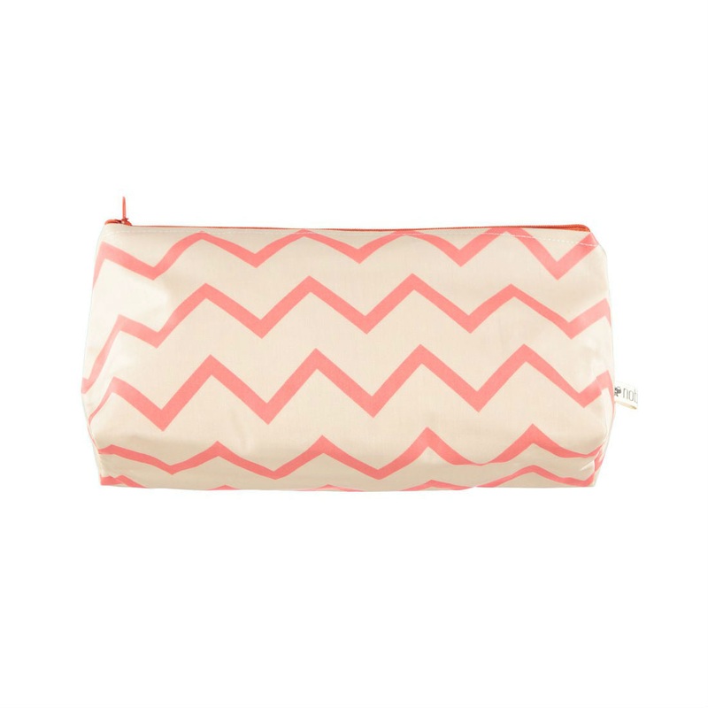 Nobodinoz Pencil Case Napoli Zigzag Pink