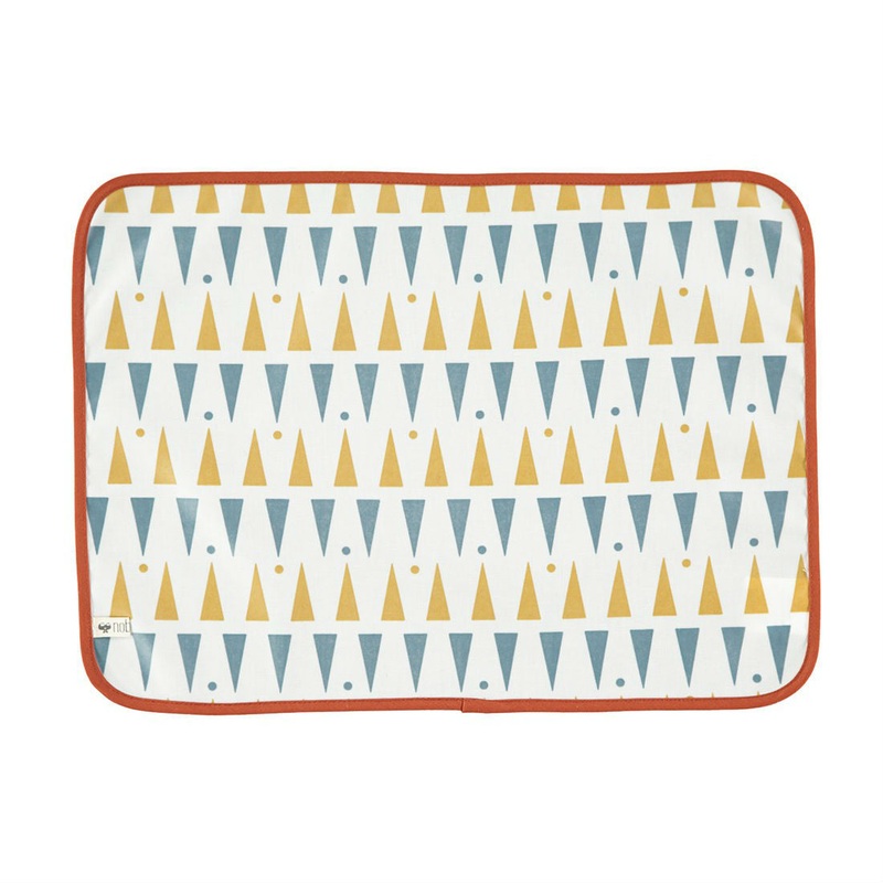 Nobodinoz Placemat Blue Honey Triangles
