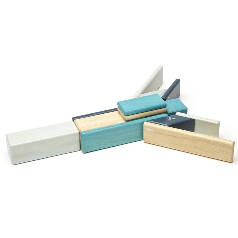 Tegu Blues Magnetic Wooden Block 14 Pieces