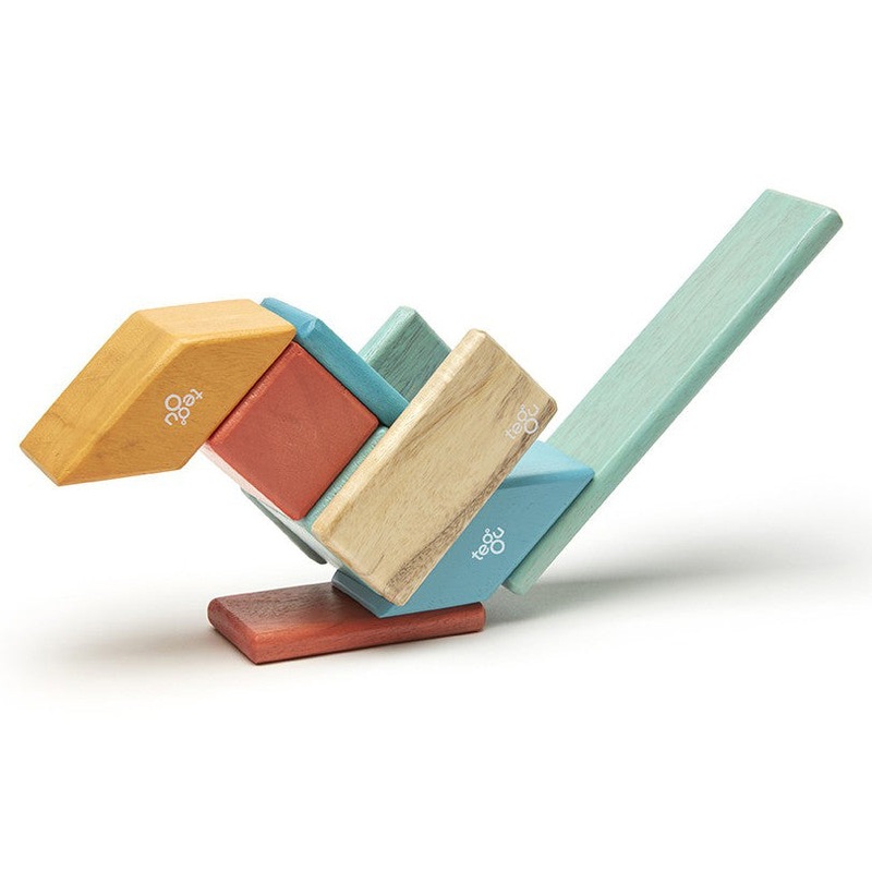 Tegu Sunset Magnetic Wooden Block 14 Pieces