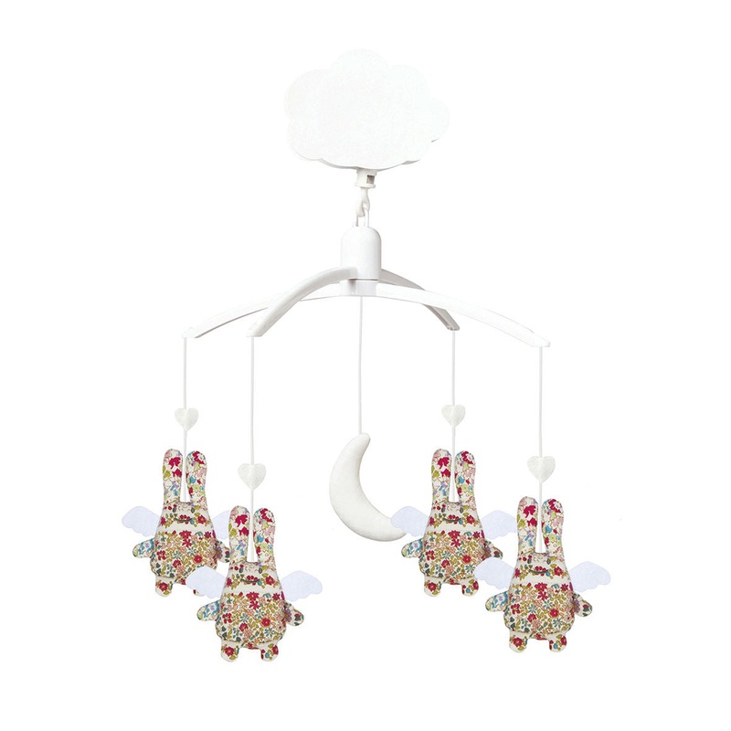 Trousselier Musical Mobile Angel Bunny Red Flower