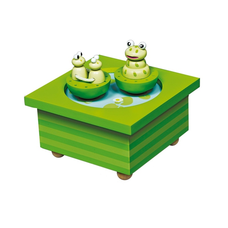 Trousselier Musical Wooden Box Frog