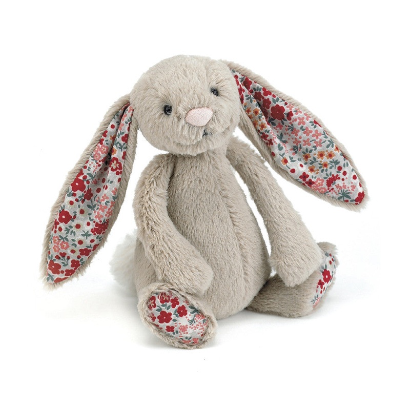 Jellycat Blossom Bashful Beige Bunny - Personalisation Available
