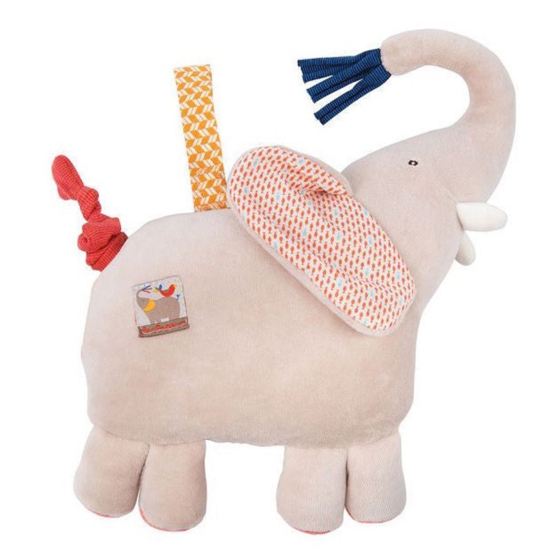 Moulin Roty Les Papoum Musical Pull-String Elephant