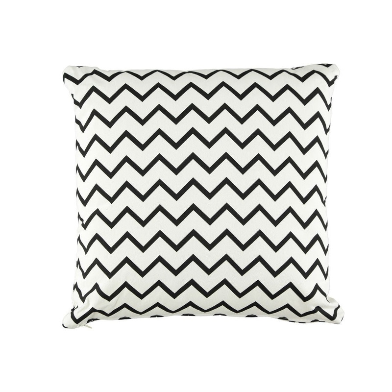 Nobodinoz Cushion Athena Zigzag Black