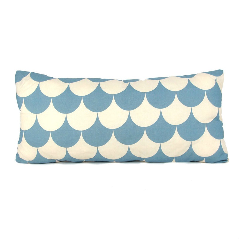 Nobodinoz Cushion Averell Blue Scales