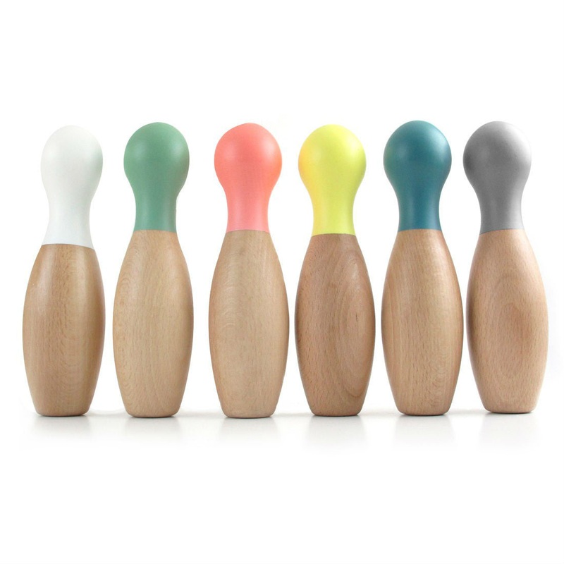 Nobodinoz Wooden Bowling Set