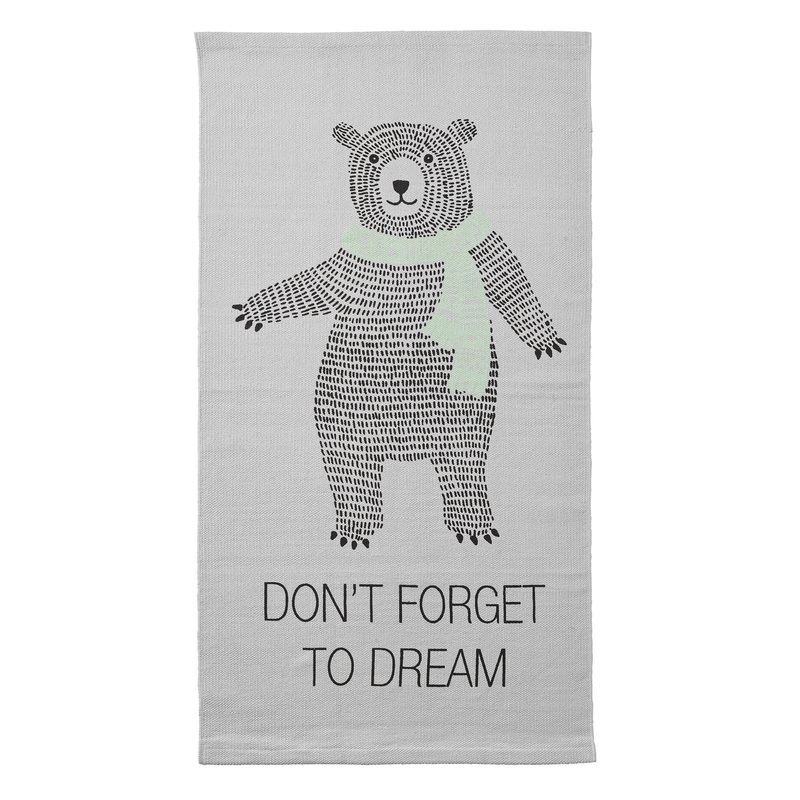 Bloomingville Cool Grey Big Bear Rug
