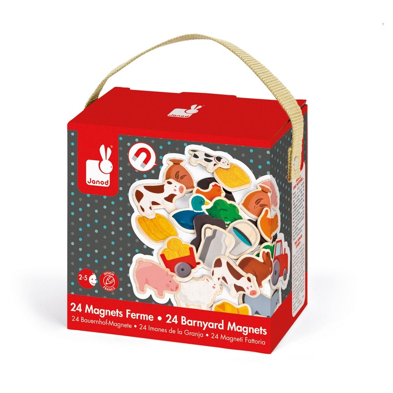 Janod Barnyard Magnets 24 pcs