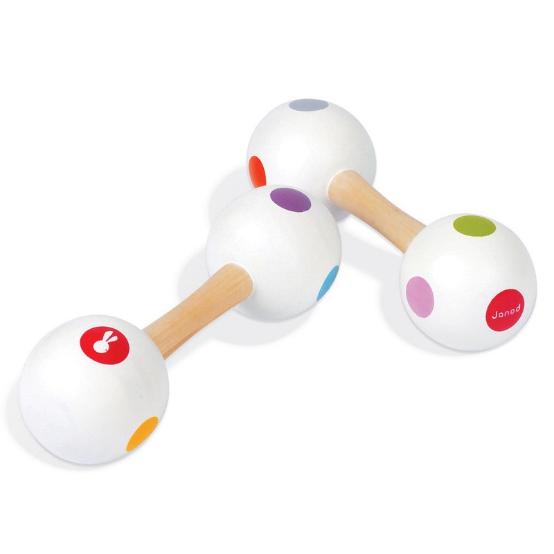 Janod Confetti Maracas Barbell