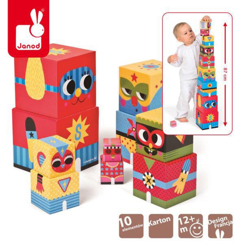 Janod Heroes Hologram Stacking Pyramid