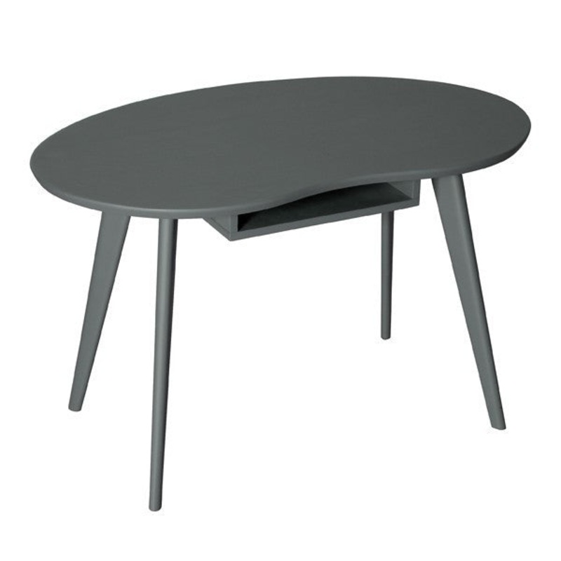 Laurette Haricot Table Mouse Grey (Pre-Order; Est. Delivery in 3-4 Months)