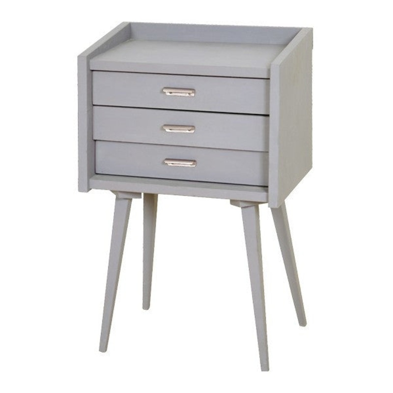 Laurette Le Chevet des Secrets Bedside Table Grey (Pre-Order; Est. Delivery in 3-4 Months)