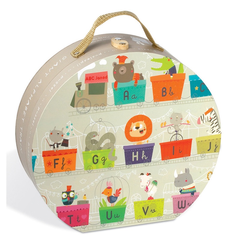 Janod Giant Alphabet Train Floor Puzzle 27 pcs