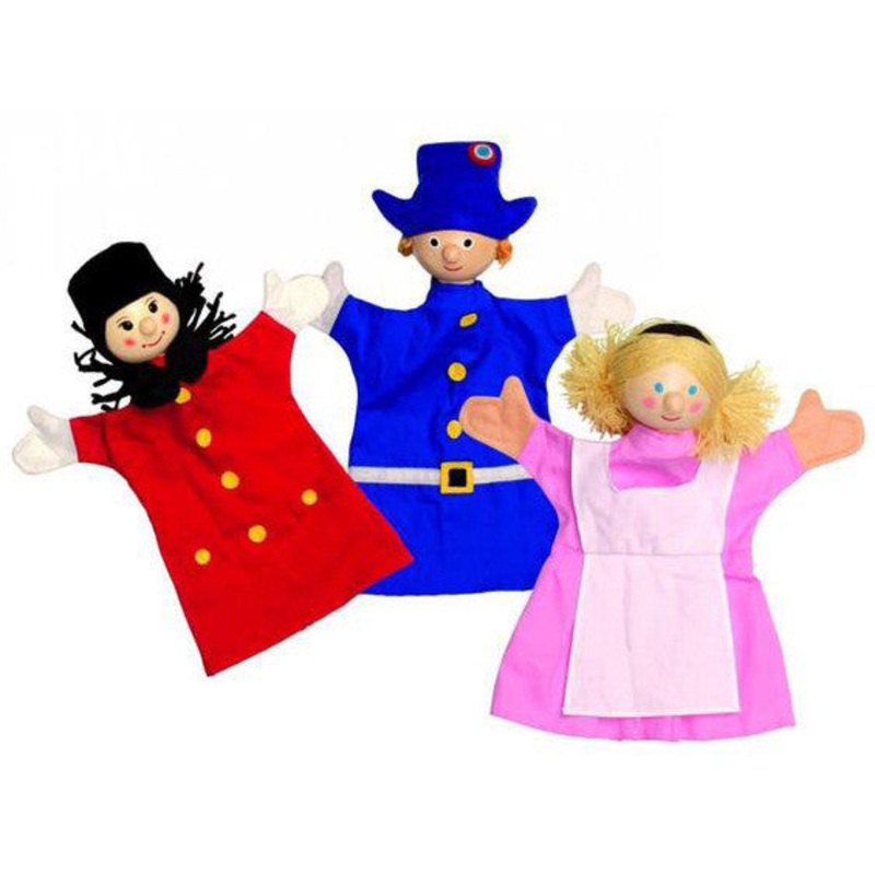 Janod Set of 3 Assorted Puppets