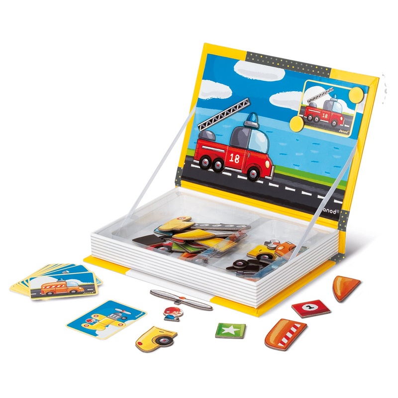 Janod Vehicles Magnetibook