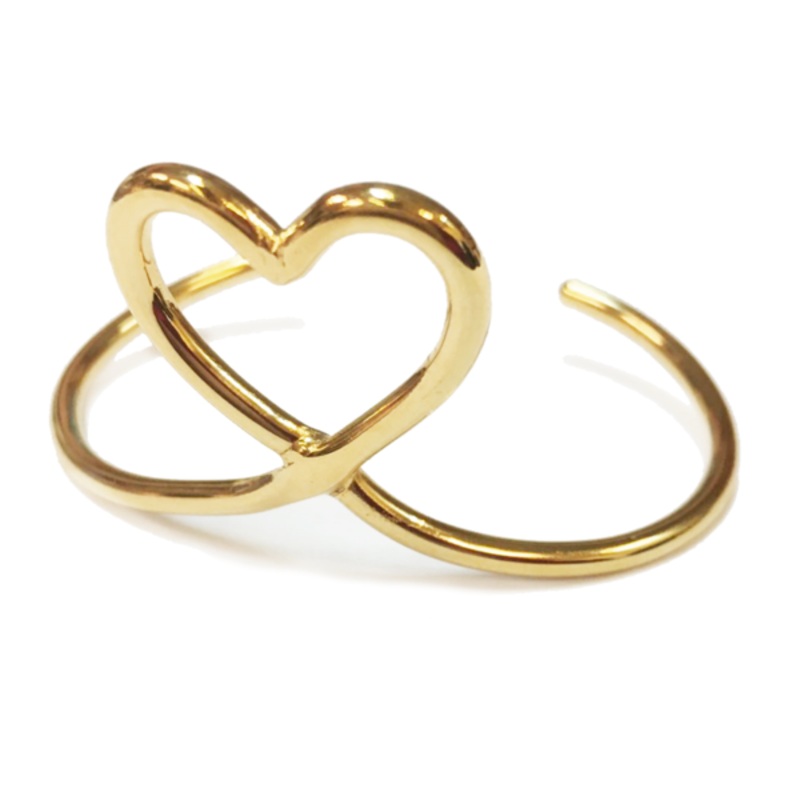 Mimilamour Mon Coeur Adjustable Gold Bangle