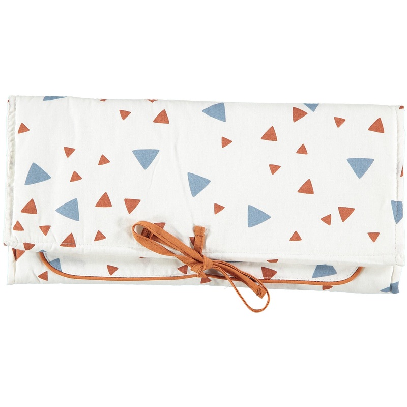 Nobodinoz Changing Pad Blue Terracotta Sparks