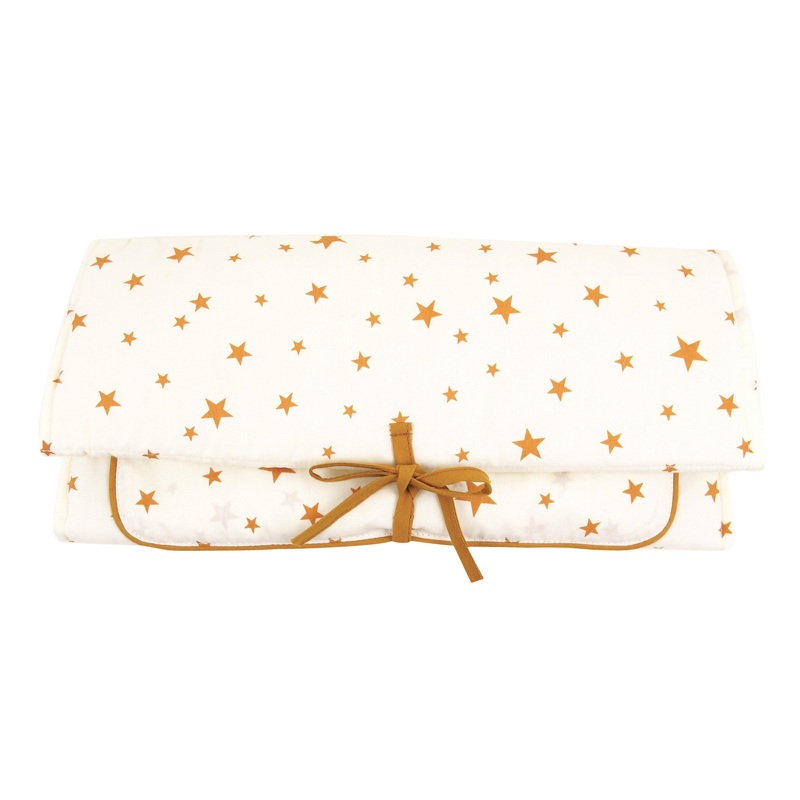 Nobodinoz Changing Pad Mustard Stars