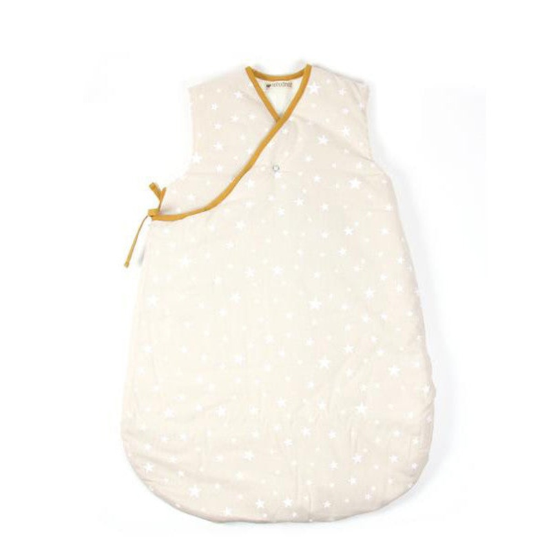 Nobodinoz Sleeping Bag Sand White Stars