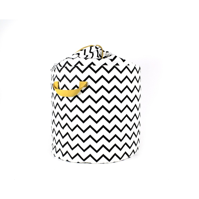 Nobodinoz Toy Bag Zigzag Black