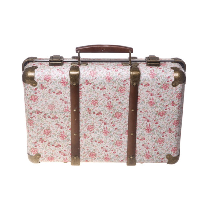 RJB Stone Vintage Floral Suitcase - Roses