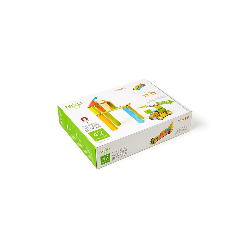 Tegu Tints Magnetic Wooden Block 42 Pieces