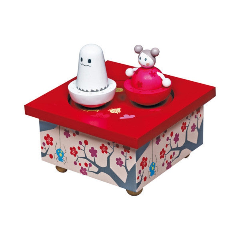 Trousselier Girl & Ghost Musical Wooden Box