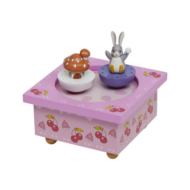 Trousselier Lapingouin Bunny Musical Wooden Box
