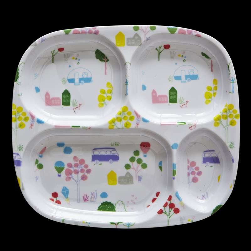 Rice DK Roadtrip 4-Room Plate