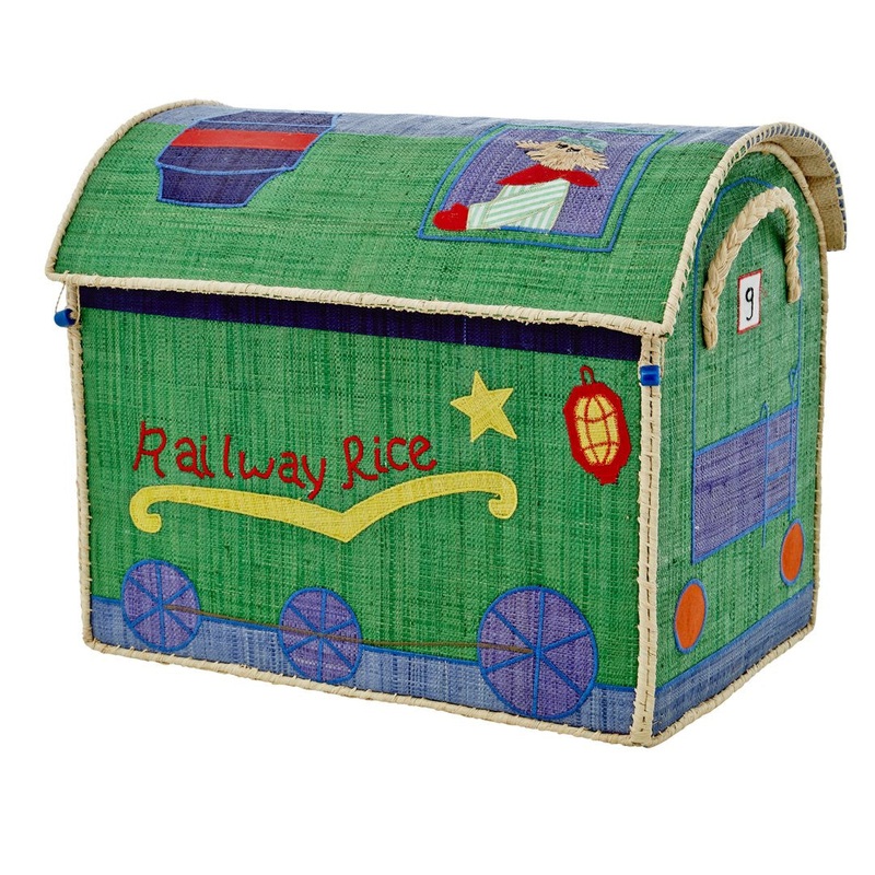 Rice DK Train Large Toy Basket