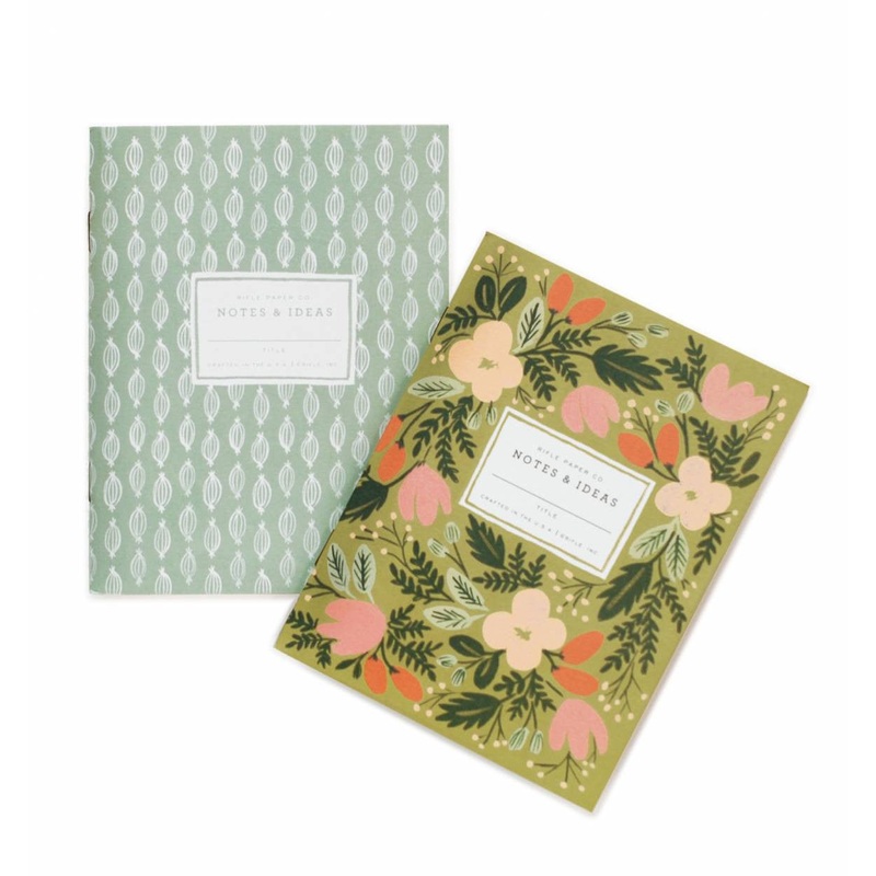 Rifle Paper Co 2 Moss Garden Pocket Notebook Set