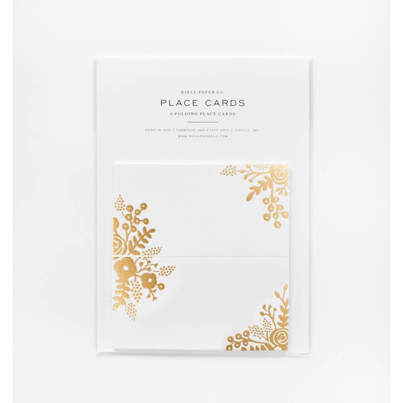 Rifle Paper Co 8 Gold Lace Place Cards