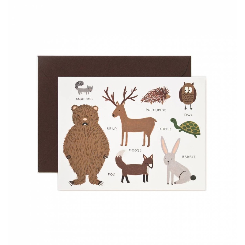 Rifle Paper Co Animal Chart Card