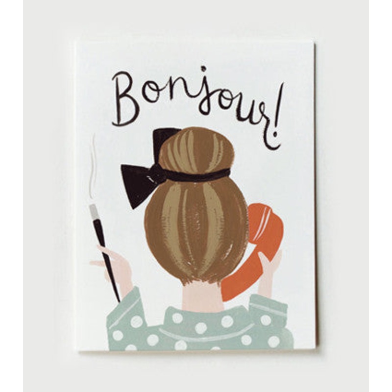 Rifle Paper Co Bonjour Card