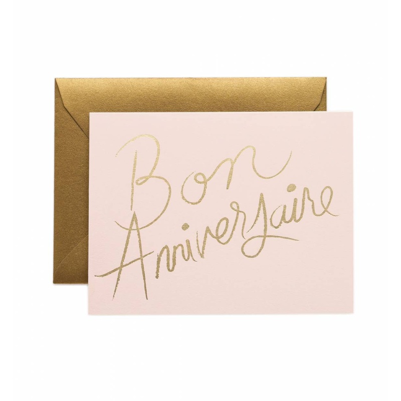 Rifle Paper Co French Happy Birthday Card