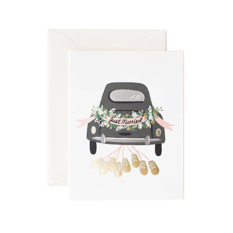 Rifle Paper Co Just Married Getaway Card