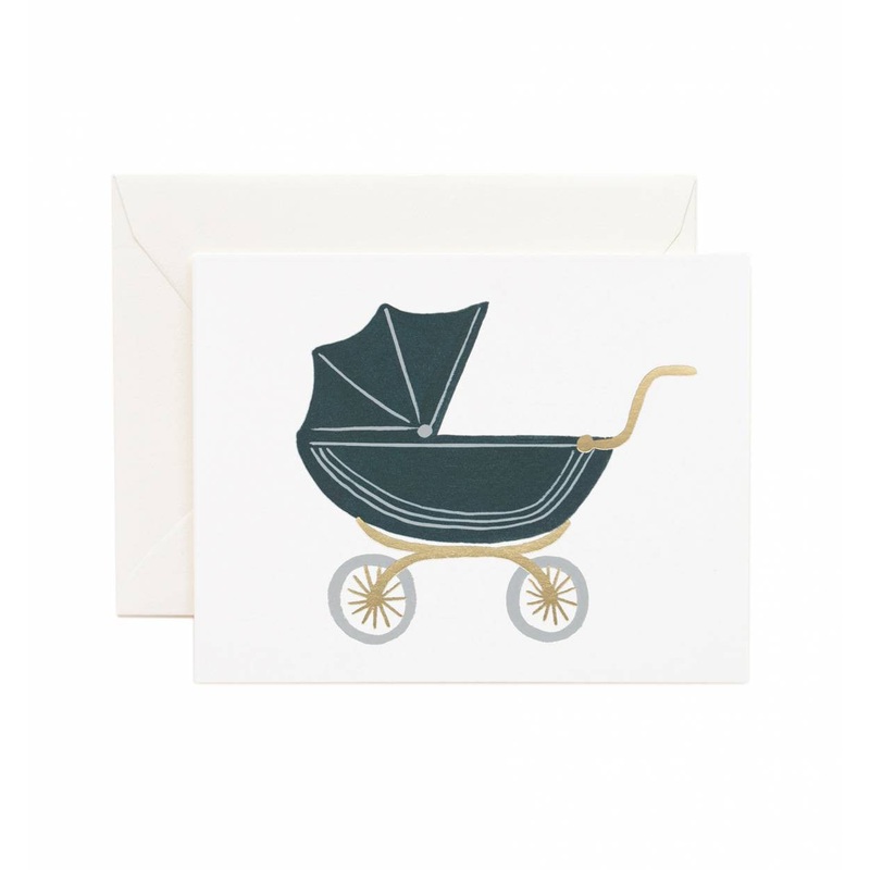 Rifle Paper Co Pram Baby Card